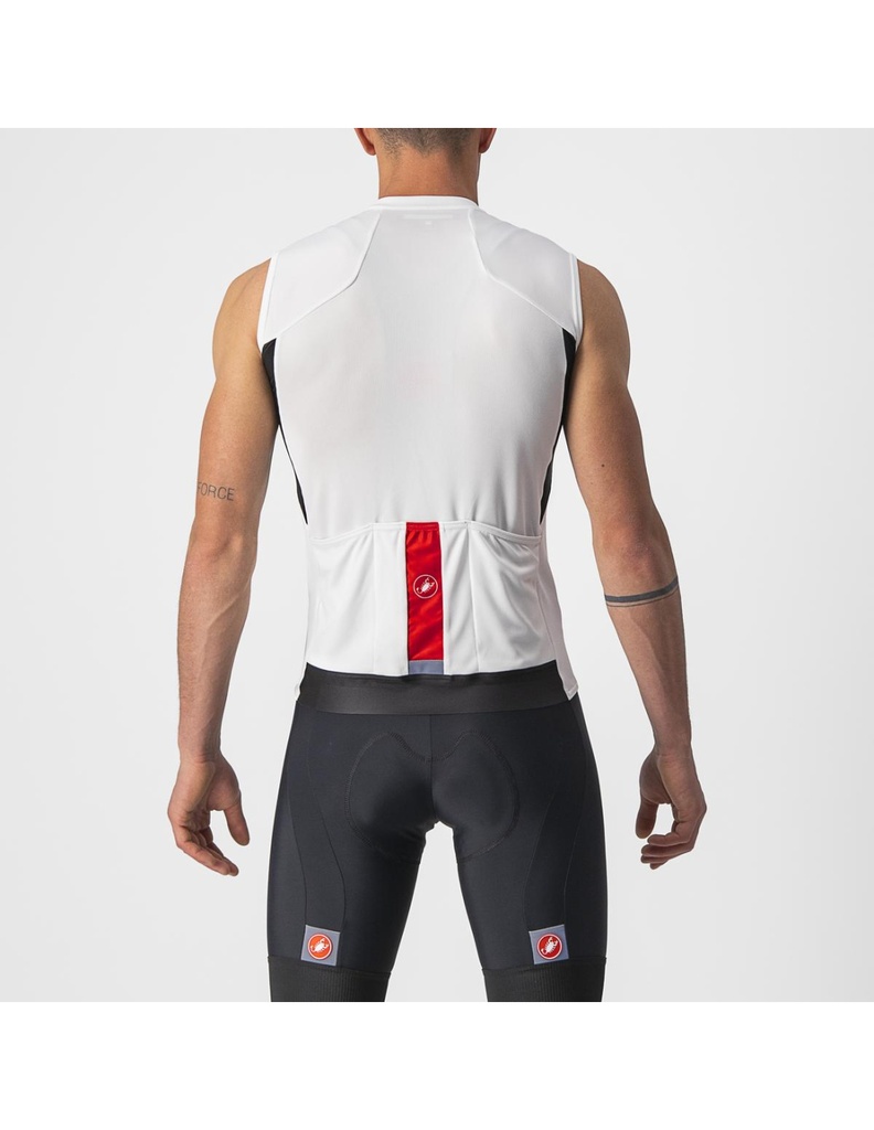 Maillot Castelli Hombre Entrata VI s/m Marfil/Neg cl/Rj