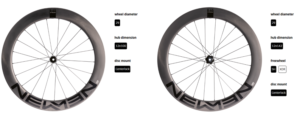 NEWMEN Wheel Advanced SL R.65 Streem 622 12x100 SP CL 21h