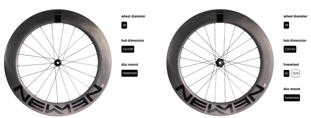 NEWMEN Wheel Advanced SL R.80 Streem 622 12x142 SP CL 24h SH