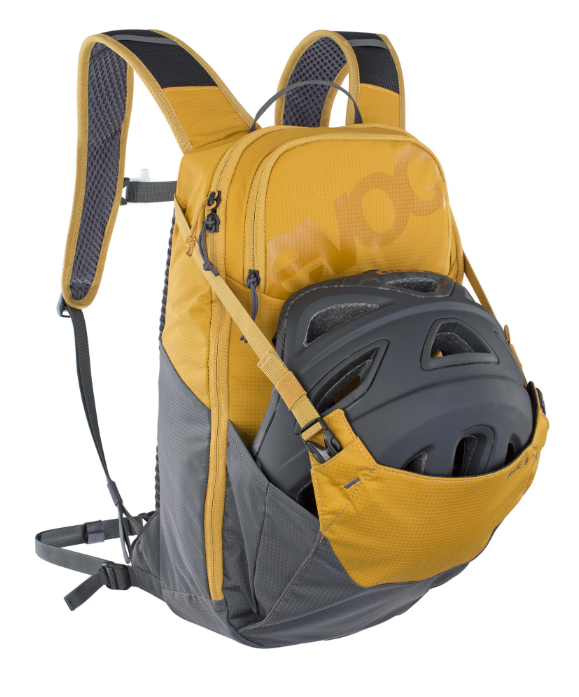 MOCHILA EVOC RIDE 8 + HYDRATION BLADDER 2L LOAM - CARBON GREY