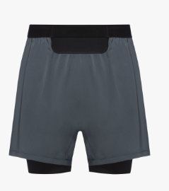 CONCURVE 5" 2in1 Shorts Hombre Lab Graphite / Black