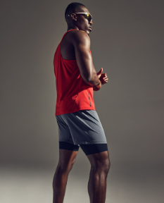 CONCURVE 5" 2in1 Shorts Hombre Lab Graphite / Black