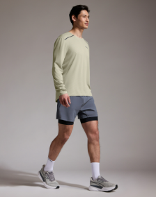 Camiseta Manga Larga Contest 2.0 Hombre Tech Beige