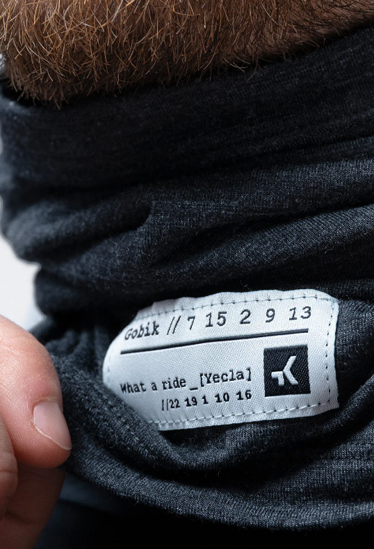 BANDANA GOBIK MERINO MOONBAH UNISEX GRAPHITE