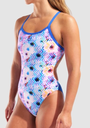 Bañador Arena Gradient Swimsuit Challenge Back Pink Multi