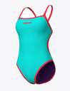 Bañador Arena Solid Rev Swimsuit Challenge Back Water/Plum