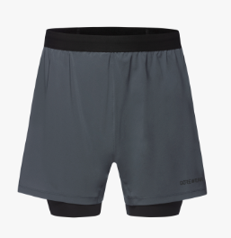 CONCURVE 5" 2in1 Shorts Hombre Lab Graphite / Black