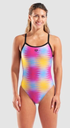 Bañador Arena Gradient Swimsuit Challenge Back Pink Multi
