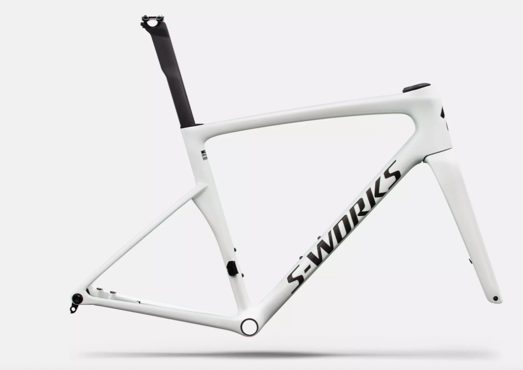 Cuadro S-Works Tarmac SL9 Gloss White Silver Metallic / Obsidian Metallic