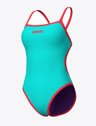 Bañador Arena Solid Rev Swimsuit Challenge Back Water/Plum