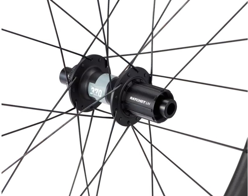 C38 DISC WHEELSET SATIN CARBON/BLK