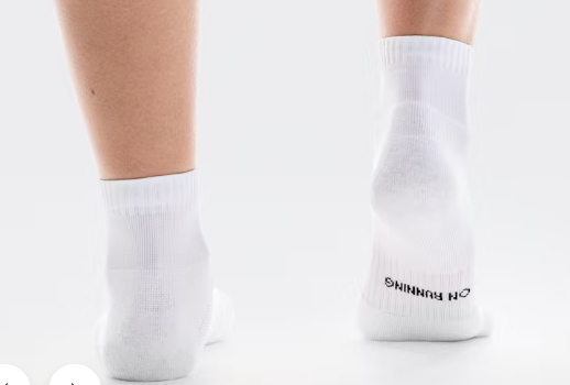 Core Run Sock Mid 2P U White