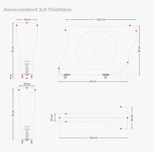 AEROCOMFORT 3.0 TSA TRIATHLON BIKE TRAVEL BAG