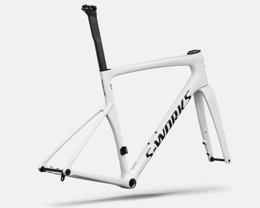 Cuadro S-Works Tarmac SL9 Gloss White Silver Metallic / Obsidian Metallic