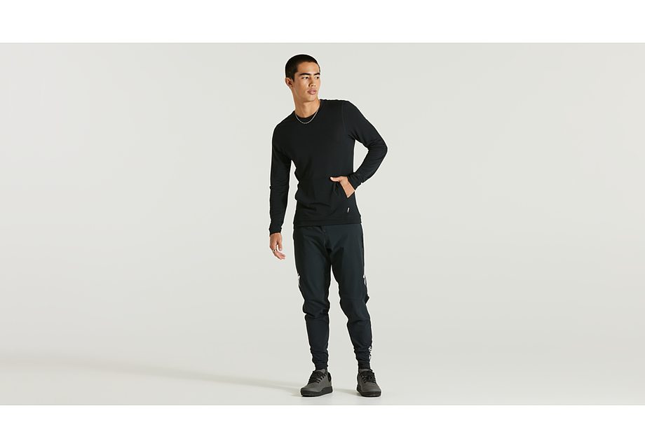 TRAIL POWERGRID JERSEY LS MEN BLK