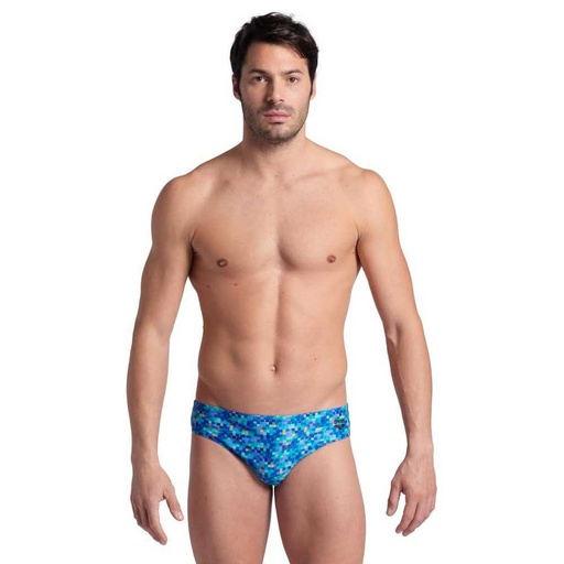 Bañador Arena PoolTiles Swim Brief Blue Multi