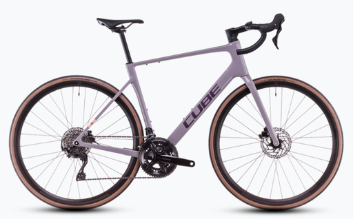 Bicicleta Cube Attain C:62 Race plumgrey´n´brink