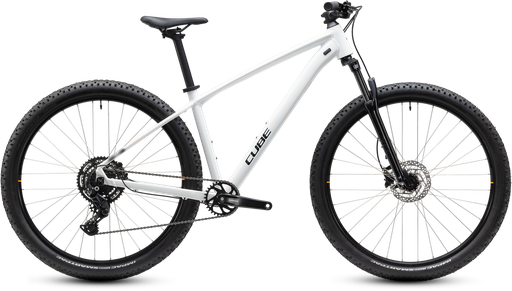 Bicicleta Cube Aim ONE metallicwhite´n´black