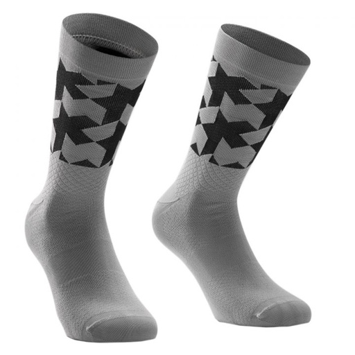ASSOSOIRES Monogram Socks EVO Gerva Grey
