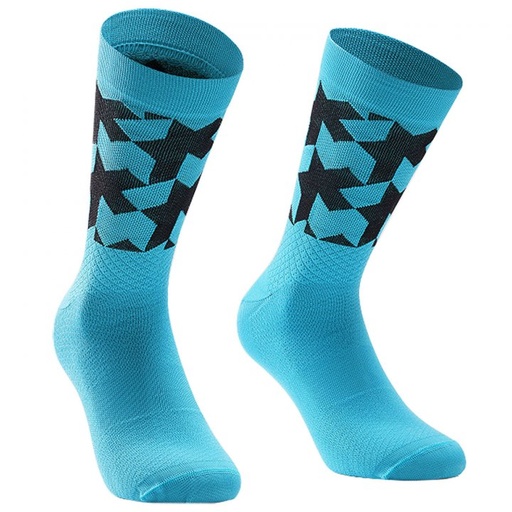 ASSOSOIRES Monogram Socks EVO Hydro Blue